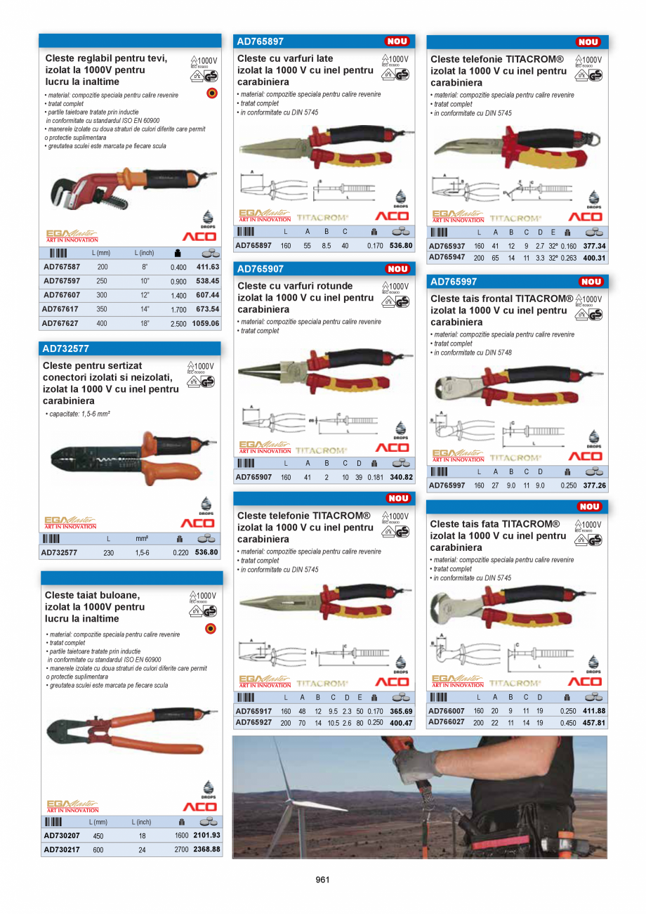 Pagina 959-CATALOG-UNIOR-TEPID-INDUSTRIAL-2025_rev5  Catalog, brosura Romana cabluri
• desfacator conserve...