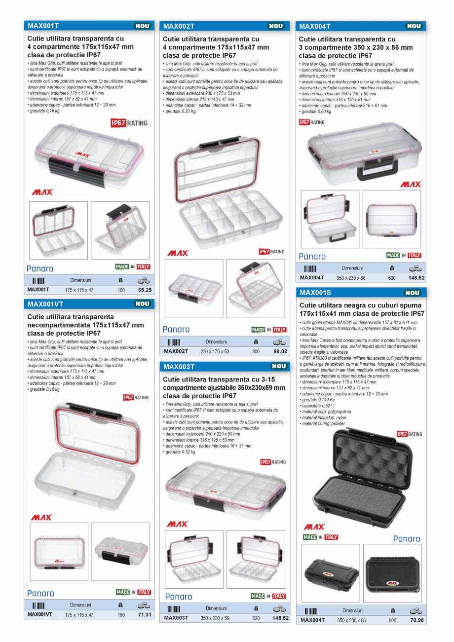 Pagina 4 - Catalog industrial 2025 - 2026 - CUTII ETANSE PENTRU SCULE  Catalog, brosura Romana  STAN...