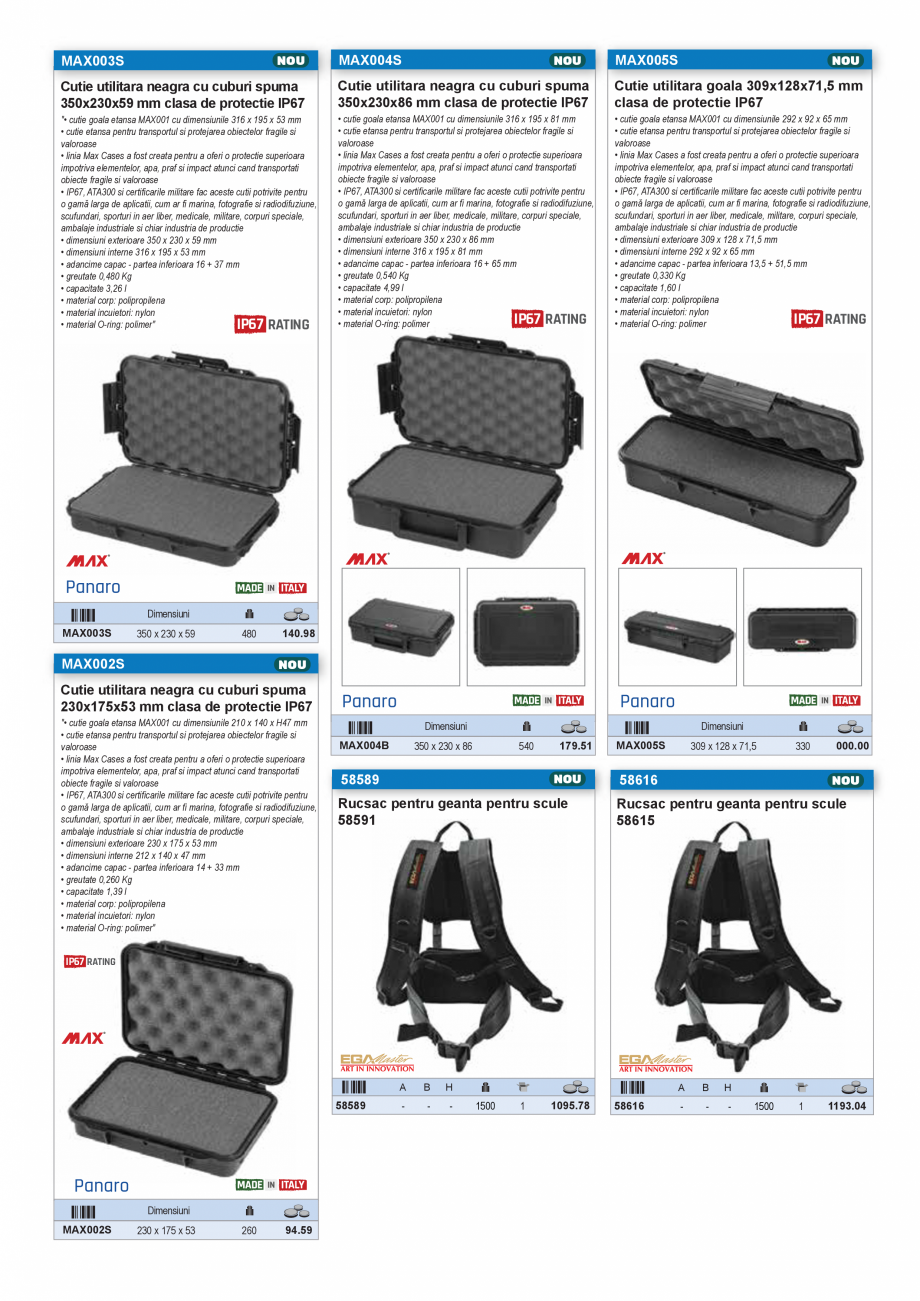 Pagina 5 - Catalog industrial 2025 - 2026 - CUTII ETANSE PENTRU SCULE  Catalog, brosura Romana...