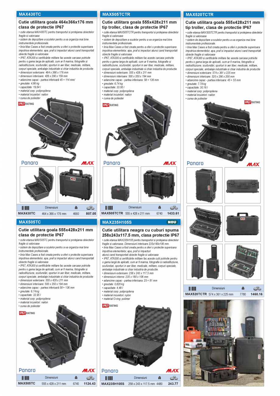 Pagina 7-Catalog industrial 2025 - 2026 - CUTII ETANSE PENTRU SCULE  Catalog, brosura Romana  pentru orice...