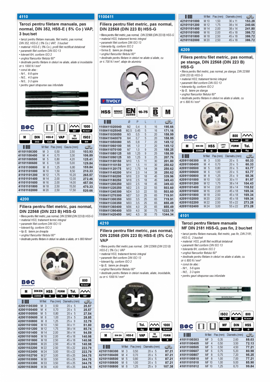 Pagina 25 - CATALOG INDUSTRIAL UNIOR-TEPID 2025-2026 - BURGHIE SI CAROTE PENTRU METAL web  Catalog, ...