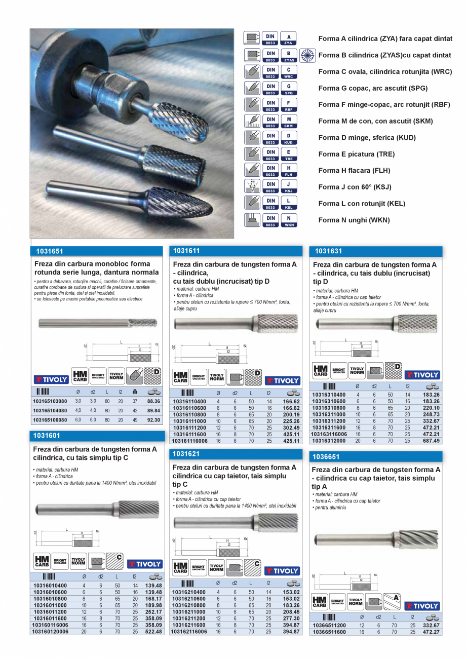 Pagina 37 - CATALOG INDUSTRIAL UNIOR-TEPID 2025-2026 - BURGHIE SI CAROTE PENTRU METAL web  Catalog, ...