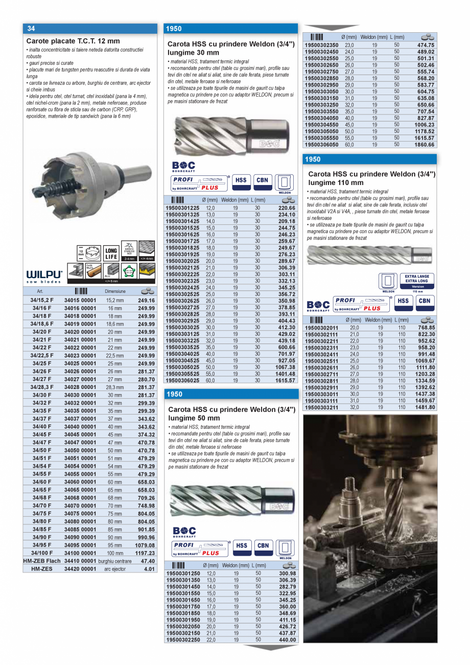 Pagina 42-CATALOG INDUSTRIAL UNIOR-TEPID 2025-2026 - BURGHIE SI CAROTE PENTRU METAL web  Catalog, brosura...