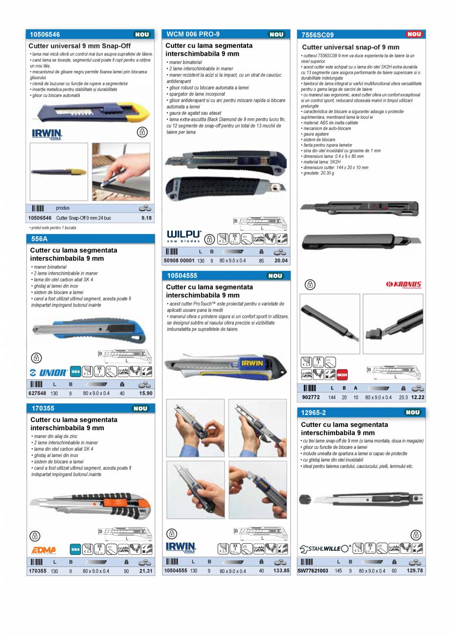 Pagina 3 - CATALOG INDUSTRIAL UNIOR-TEPID 2025-2026 - CUTTERE SI CUTITE EXTINS web  Catalog, brosura...