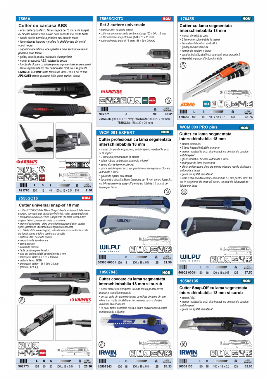 Pagina 6-CATALOG INDUSTRIAL UNIOR-TEPID 2025-2026 - CUTTERE SI CUTITE EXTINS web  Catalog, brosura Romana cu ...