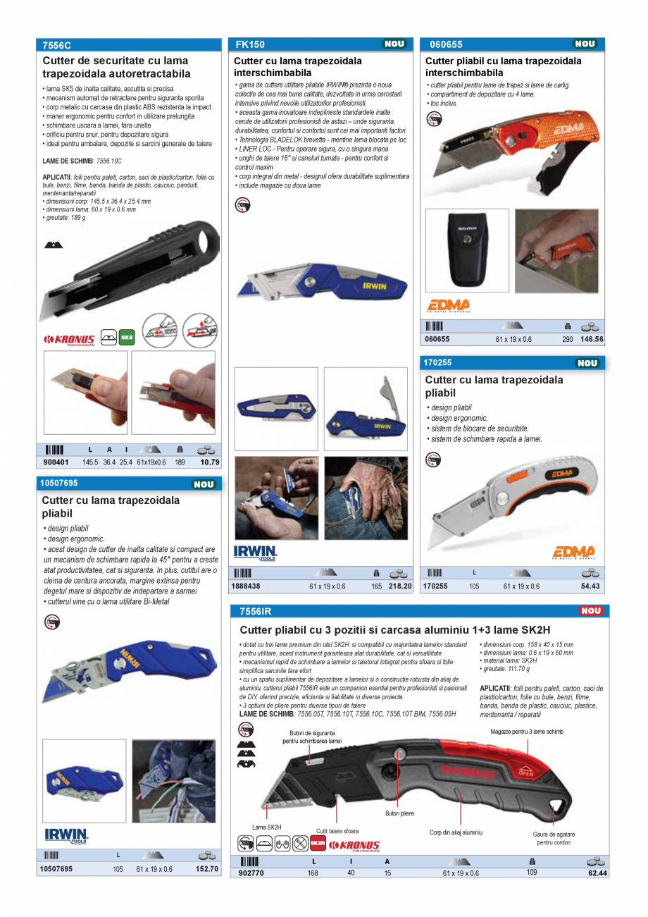 Pagina 12 - CATALOG INDUSTRIAL UNIOR-TEPID 2025-2026 - CUTTERE SI CUTITE EXTINS web  Catalog,...