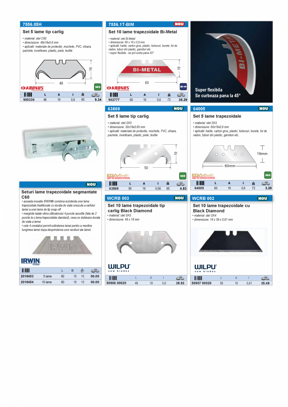 Pagina 15 - CATALOG INDUSTRIAL UNIOR-TEPID 2025-2026 - CUTTERE SI CUTITE EXTINS web  Catalog,...