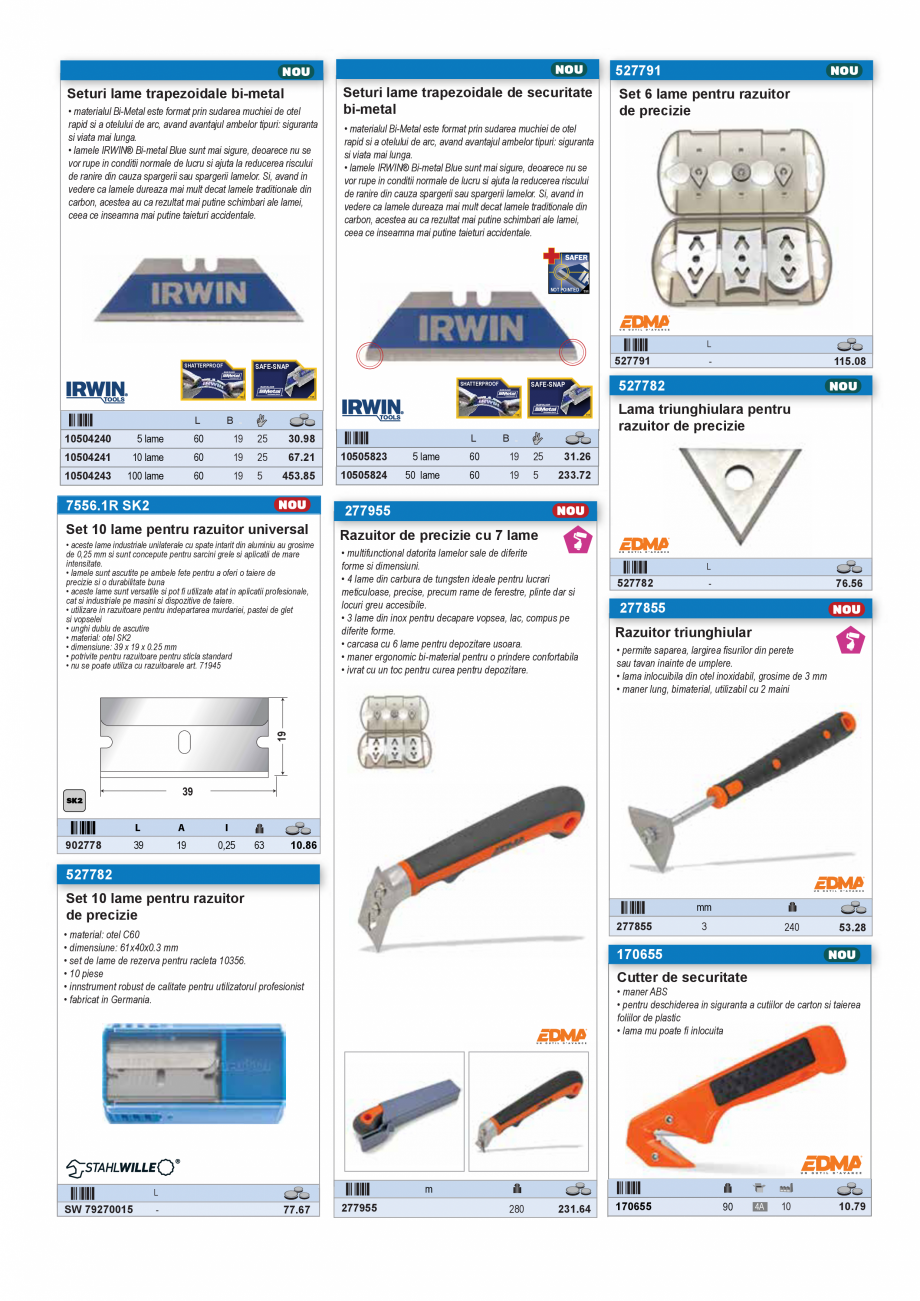 Pagina 16 - CATALOG INDUSTRIAL UNIOR-TEPID 2025-2026 - CUTTERE SI CUTITE EXTINS web  Catalog,...