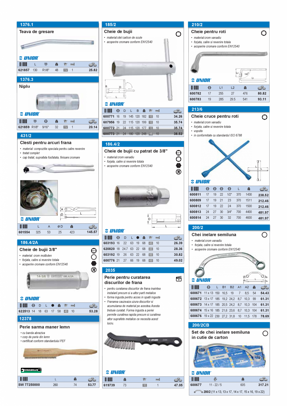Pagina 4 - CATALOG INDUSTRIAL UNIOR-TEPID 2025-2026 - AUTOMOTIVE web  Catalog, brosura Romana loc,...