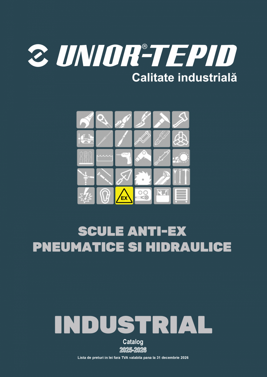 Pagina 1-CATALOG INDUSTRIAL UNIOR-TEPID 2025-2026 - SCULE ANTI-EX PNEUMATICE SI HIDRAULICE web  Catalog,...