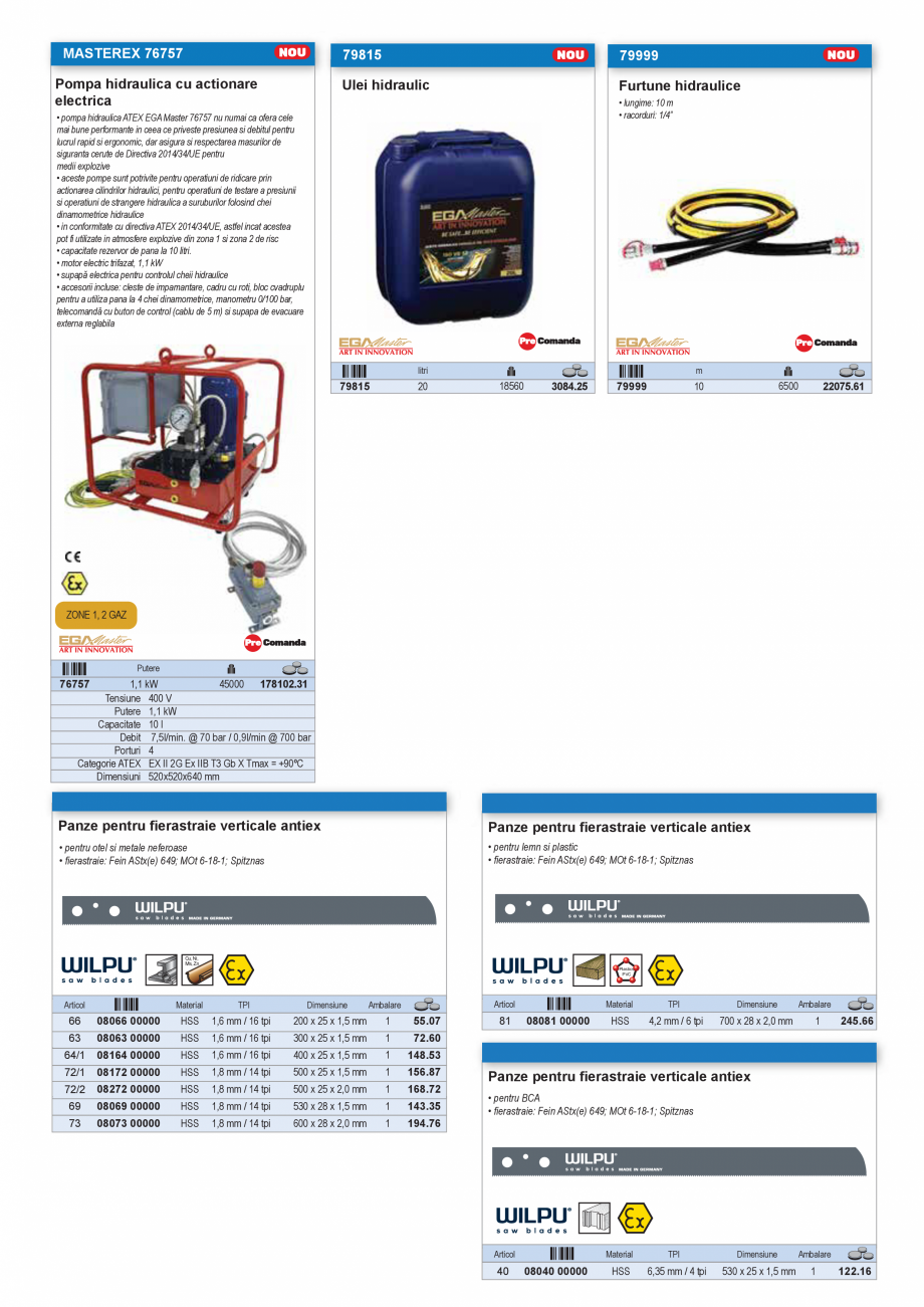Pagina 14-CATALOG INDUSTRIAL UNIOR-TEPID 2025-2026 - SCULE ANTI-EX PNEUMATICE SI HIDRAULICE web  Catalog,...