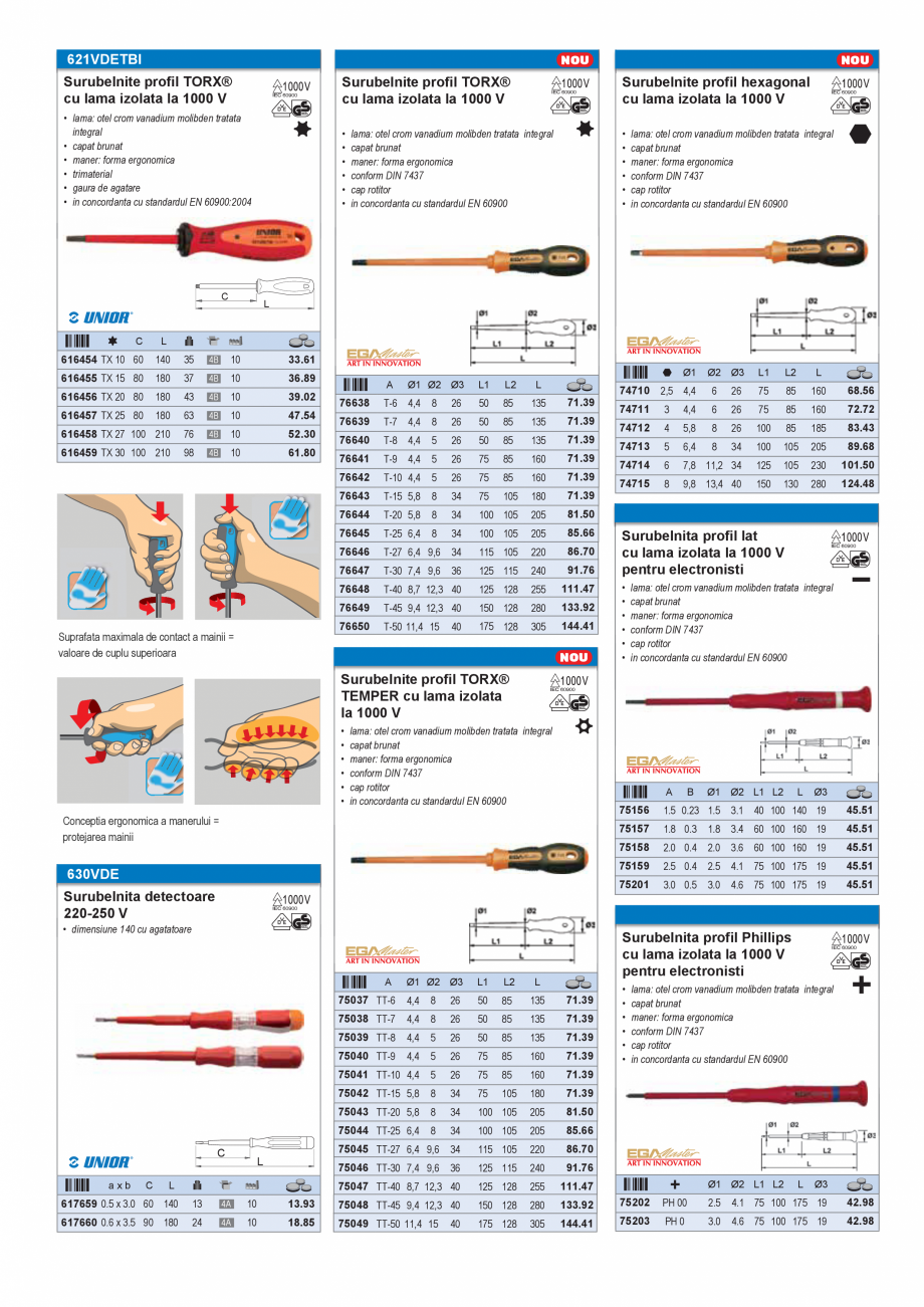 Pagina 27-CATALOG INDUSTRIAL UNIOR-TEPID 2025-2026 - SCULE IZOLATE LA 1000 V web  Catalog, brosura Romana 
16
...