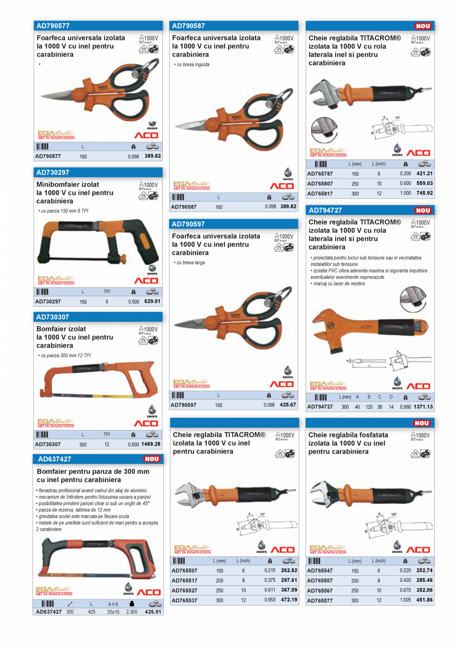 Pagina 41-CATALOG INDUSTRIAL UNIOR-TEPID 2025-2026 - SCULE IZOLATE LA 1000 V web  Catalog, brosura Romana 
...