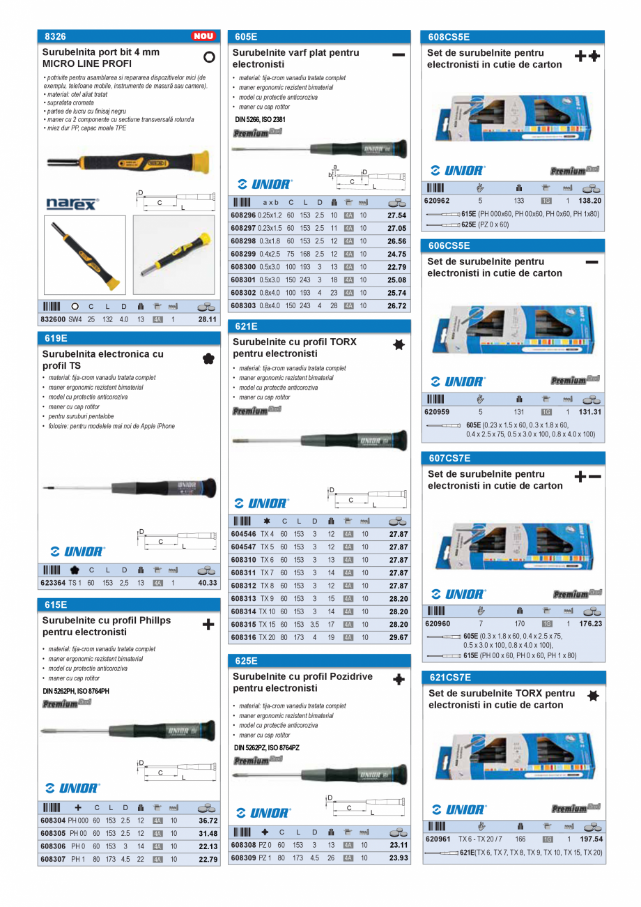 Pagina 14 - CATALOG INDUSTRIAL UNIOR-TEPID 2025-2026 - SCULE PENTRU ELECTRONISTI WEB  Catalog,...