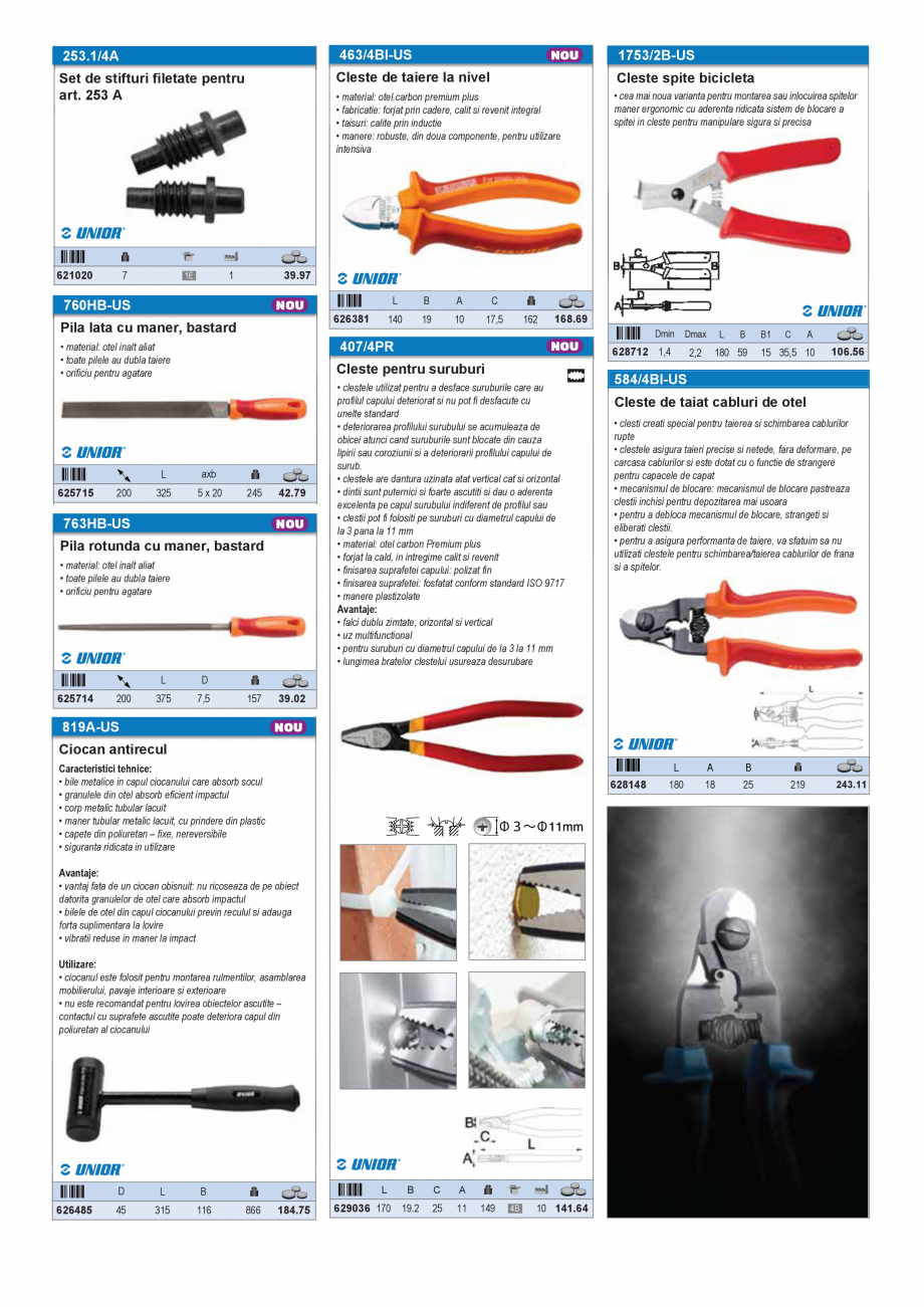 Pagina 7 - CATALOG INDUSTRIAL UNIOR-TEPID 2025-2026 - SCULE SERVISARE BICICLETE web  Catalog,...