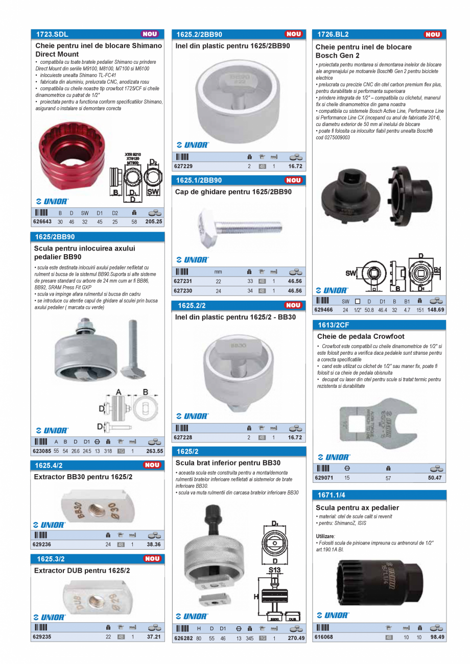 Pagina 12-CATALOG INDUSTRIAL UNIOR-TEPID 2025-2026 - SCULE SERVISARE BICICLETE web  Catalog, brosura Romana ...