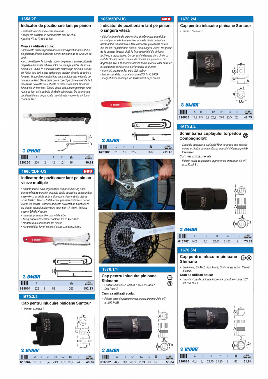 Pagina 19-CATALOG INDUSTRIAL UNIOR-TEPID 2025-2026 - SCULE SERVISARE BICICLETE web  Catalog, brosura Romana ...