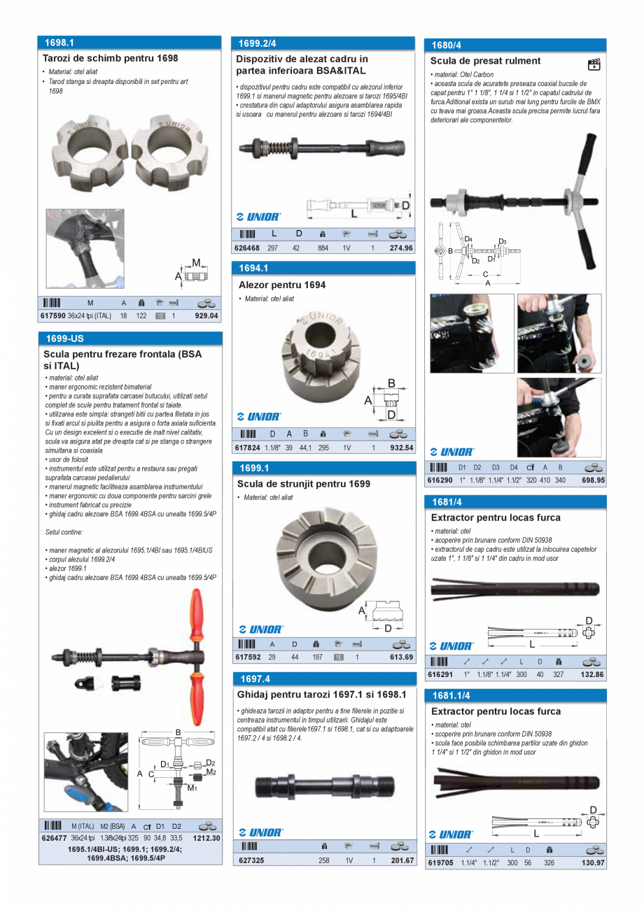 Pagina 23 - CATALOG INDUSTRIAL UNIOR-TEPID 2025-2026 - SCULE SERVISARE BICICLETE web  Catalog,...