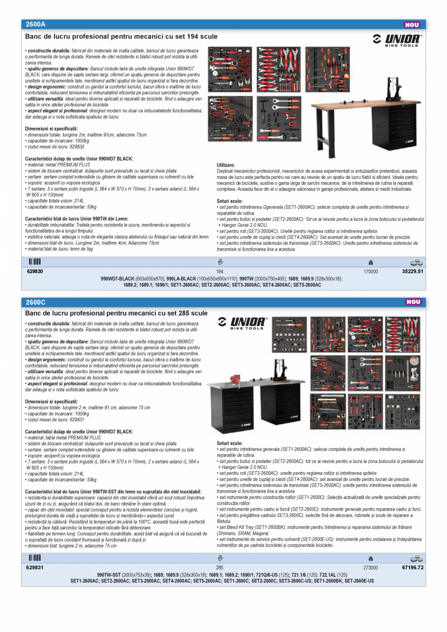 Pagina 53-CATALOG INDUSTRIAL UNIOR-TEPID 2025-2026 - SCULE SERVISARE BICICLETE web  Catalog, brosura Romana ...