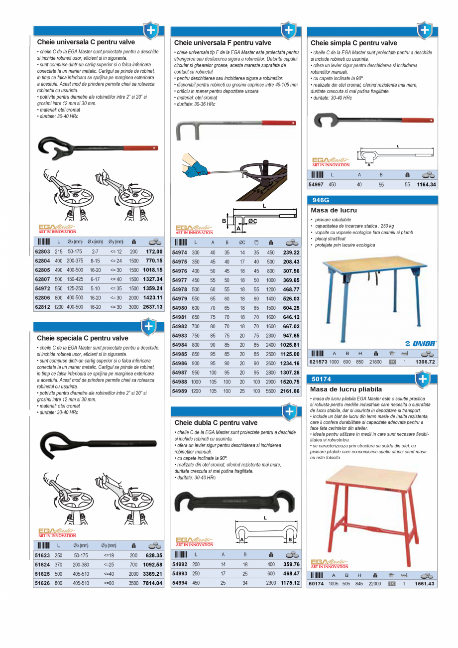 Pagina 50 - CATALOG INDUSTRIAL UNIOR-TEPID 2025-2026 - SCULE PENTRU INSTALATORI web  Catalog,...
