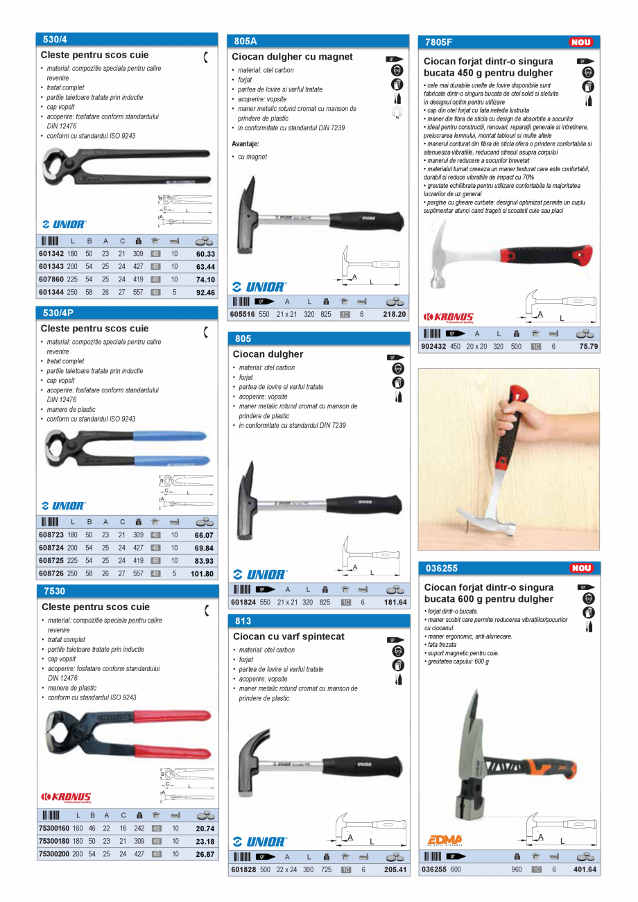 Pagina 6 - SCULE MANUALE SI ELECTRICE  Catalog, brosura Romana .cz

Dim.

H

52-4

Φ25x300

53-1,...