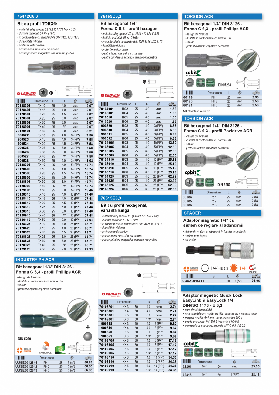 Pagina 16 - SCULE MANUALE SI ELECTRICE  Catalog, brosura Romana la
• ascutite, gata de utilizare...