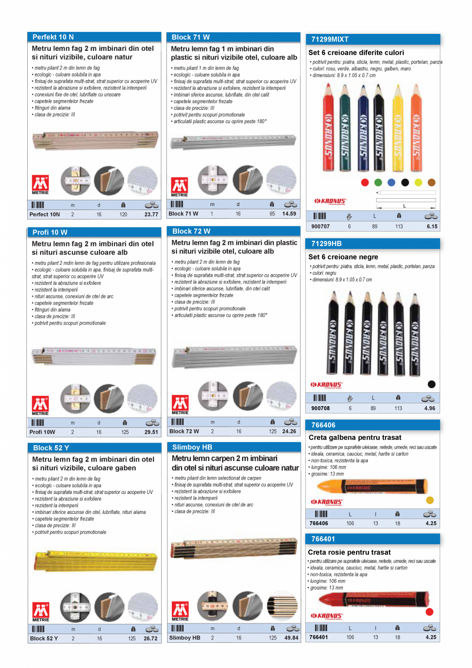 Pagina 19 - SCULE MANUALE SI ELECTRICE  Catalog, brosura Romana i mici
si medii: lemn, placaj,...
