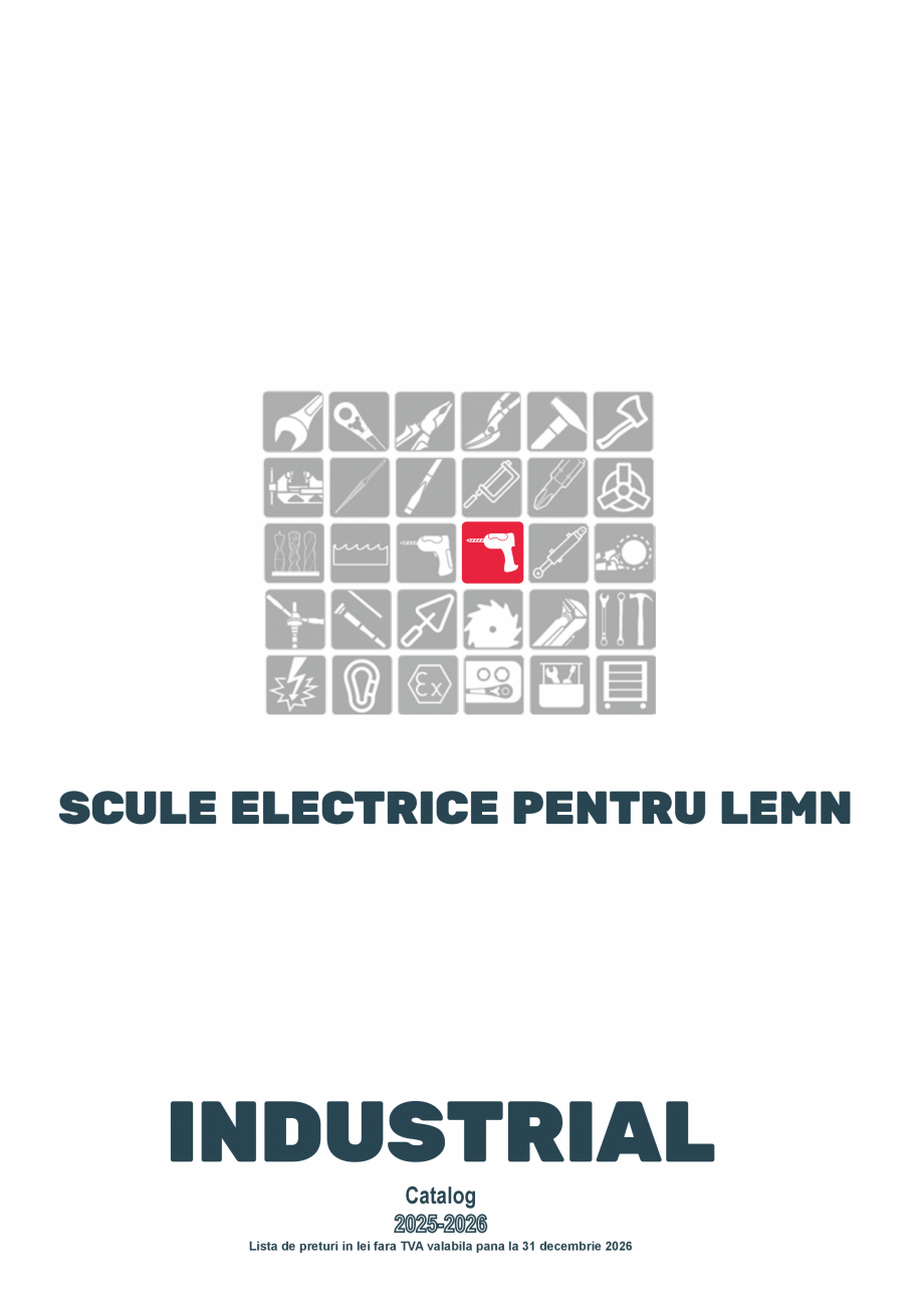 Pagina 27-SCULE MANUALE SI ELECTRICE  Catalog, brosura Romana  carton (12 buc/set)
• recomandat pentru...