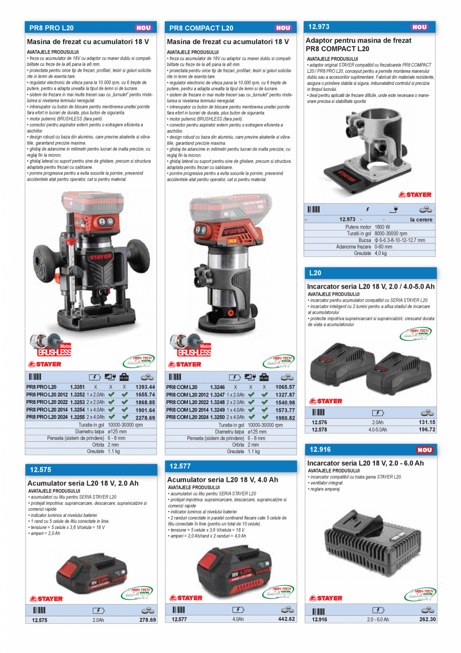 Pagina 32-SCULE MANUALE SI ELECTRICE  Catalog, brosura Romana prafata de lucru

T53006EL7

Dim.

Adancime

L

...