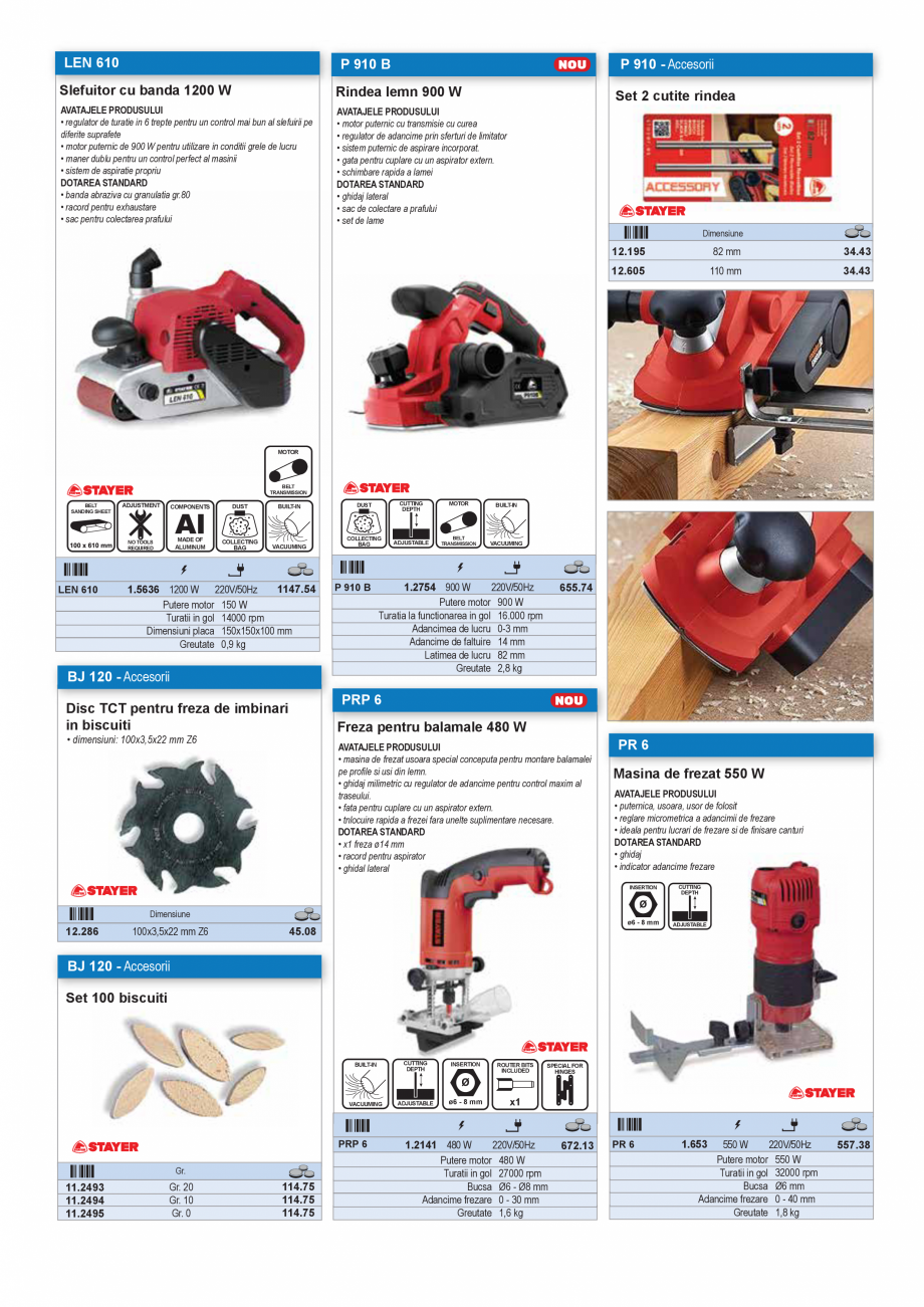 Pagina 38-SCULE MANUALE SI ELECTRICE  Catalog, brosura Romana 
1 adaptor de la patrat 1/2