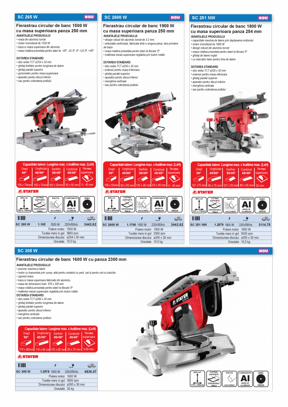Pagina 42 - SCULE MANUALE SI ELECTRICE  Catalog, brosura Romana - 2 HRc
• in conformitate cu...
