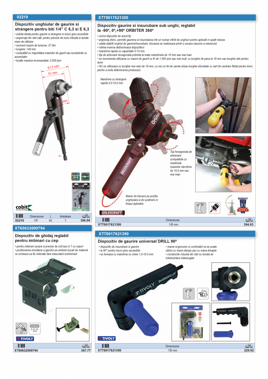 Pagina 44 - SCULE MANUALE SI ELECTRICE  Catalog, brosura Romana tandardele DIN 3126 ISO 1173
•...