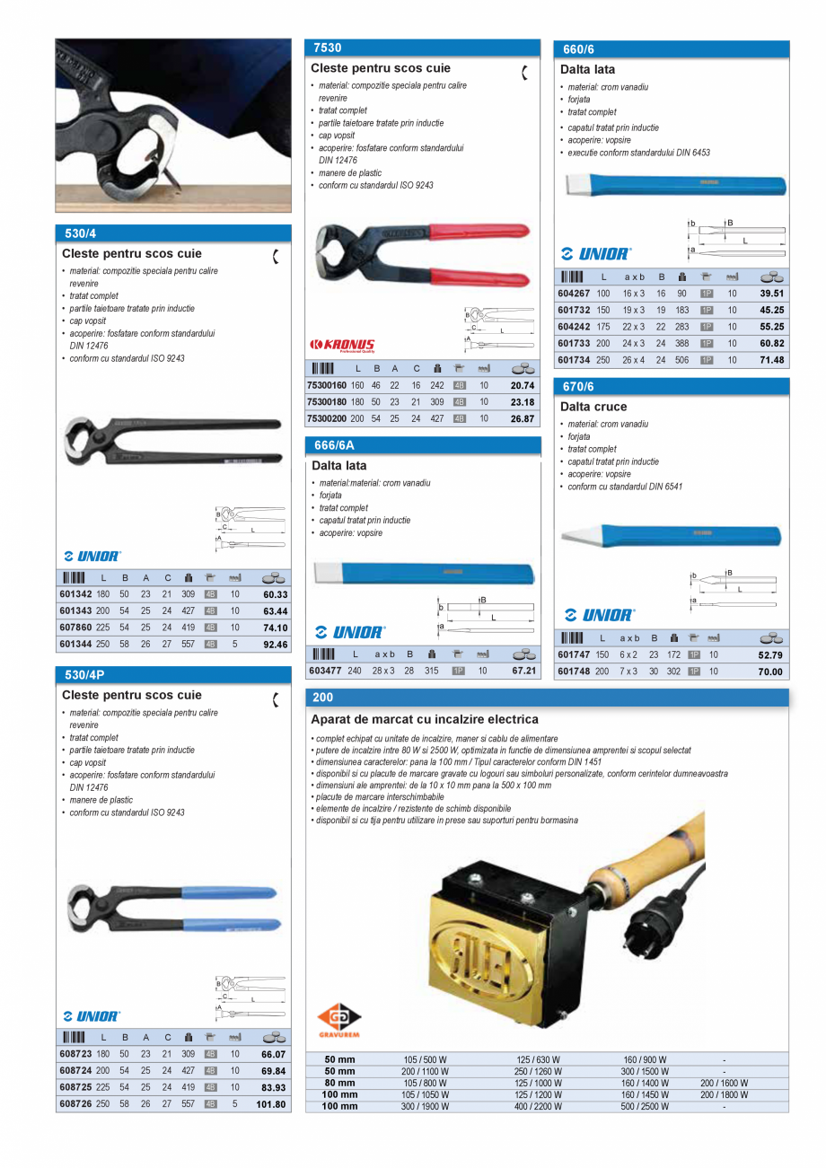 Pagina 55-SCULE MANUALE SI ELECTRICE  Catalog, brosura Romana 

0

25

470

4A

10

95.41

612796

8

26

20

...