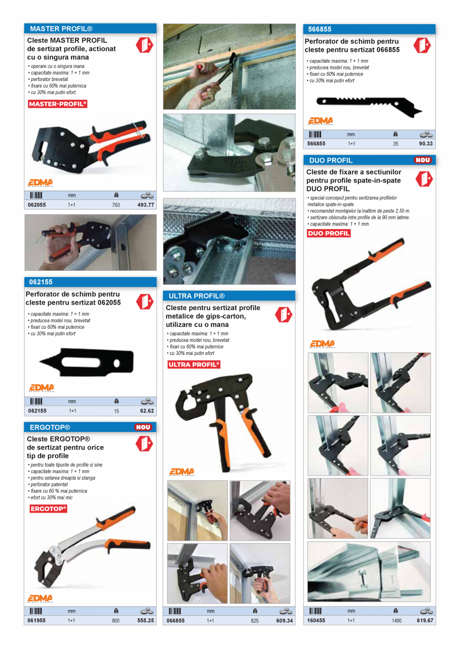 Pagina 10 - SCULE PENTRU GIPS-CARTON  Catalog, brosura Romana tare interioara cu fermoar
•...