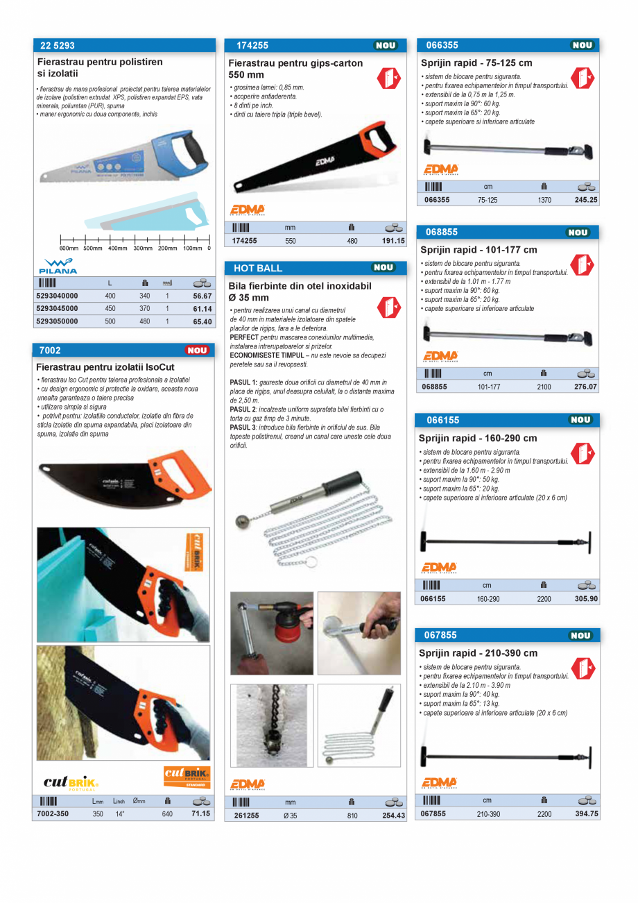 Pagina 12 - SCULE PENTRU GIPS-CARTON  Catalog, brosura Romana bil, finisaj oglinda
• maner...