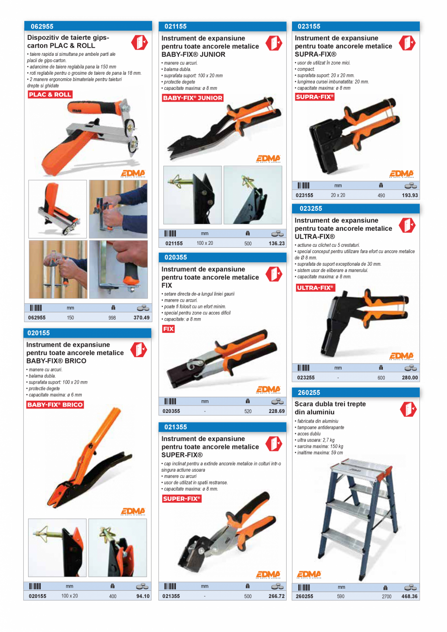 Pagina 14 - SCULE PENTRU GIPS-CARTON  Catalog, brosura Romana i ciocan,
deschizator de cutii de...