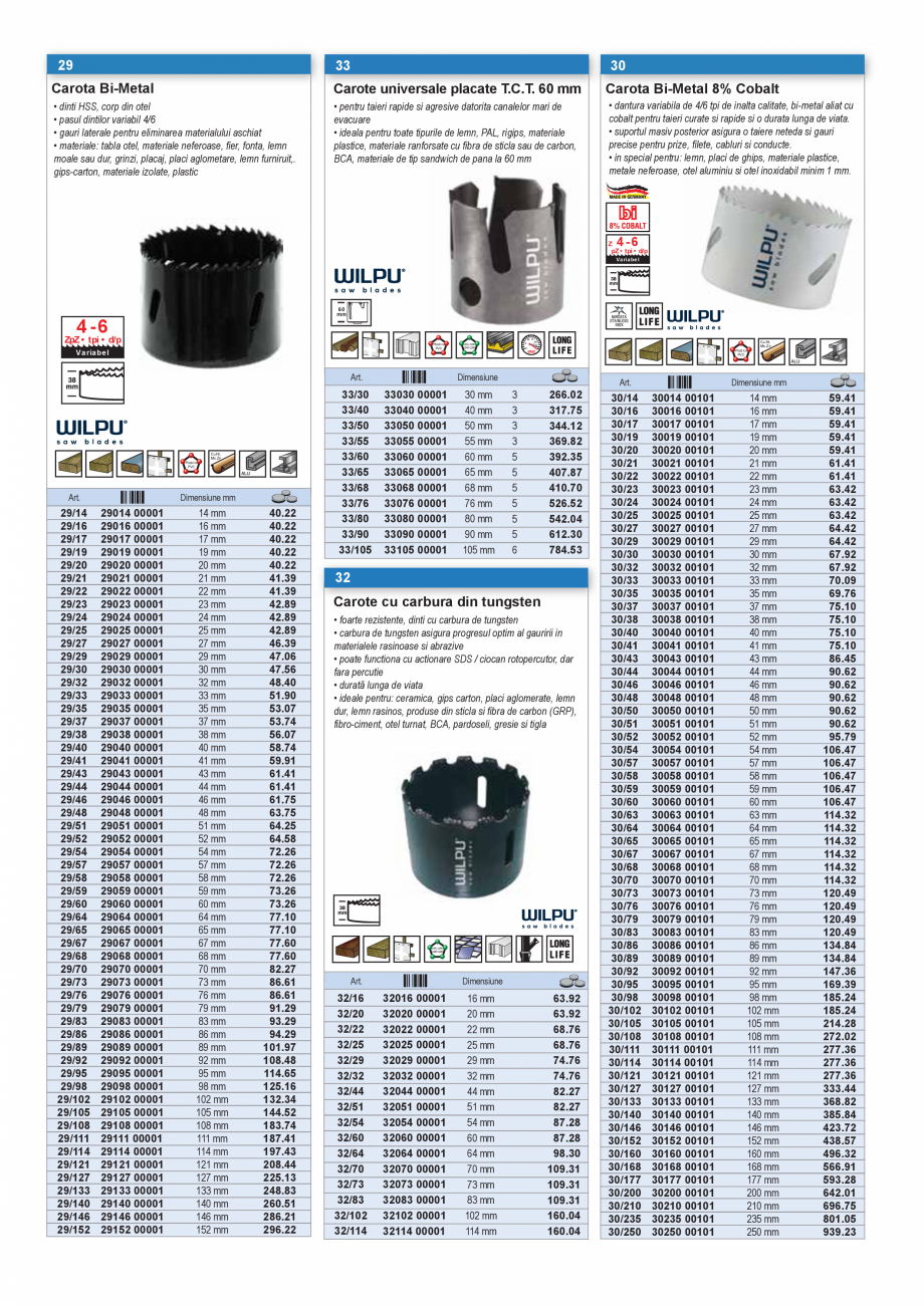 Pagina 21 - SCULE PENTRU GIPS-CARTON  Catalog, brosura Romana 4-C
Fierastrau coada de soarece
pentru...