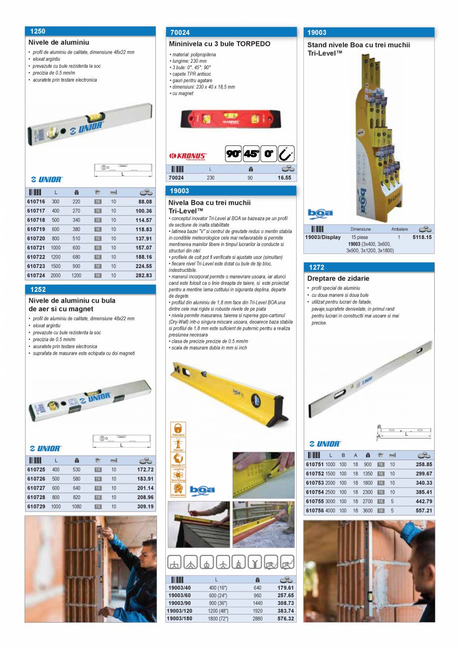 Pagina 30-SCULE PENTRU GIPS-CARTON  Catalog, brosura Romana : ø 8 mm.
®

mm
020155

100 x 20

mm
400

94.10
...