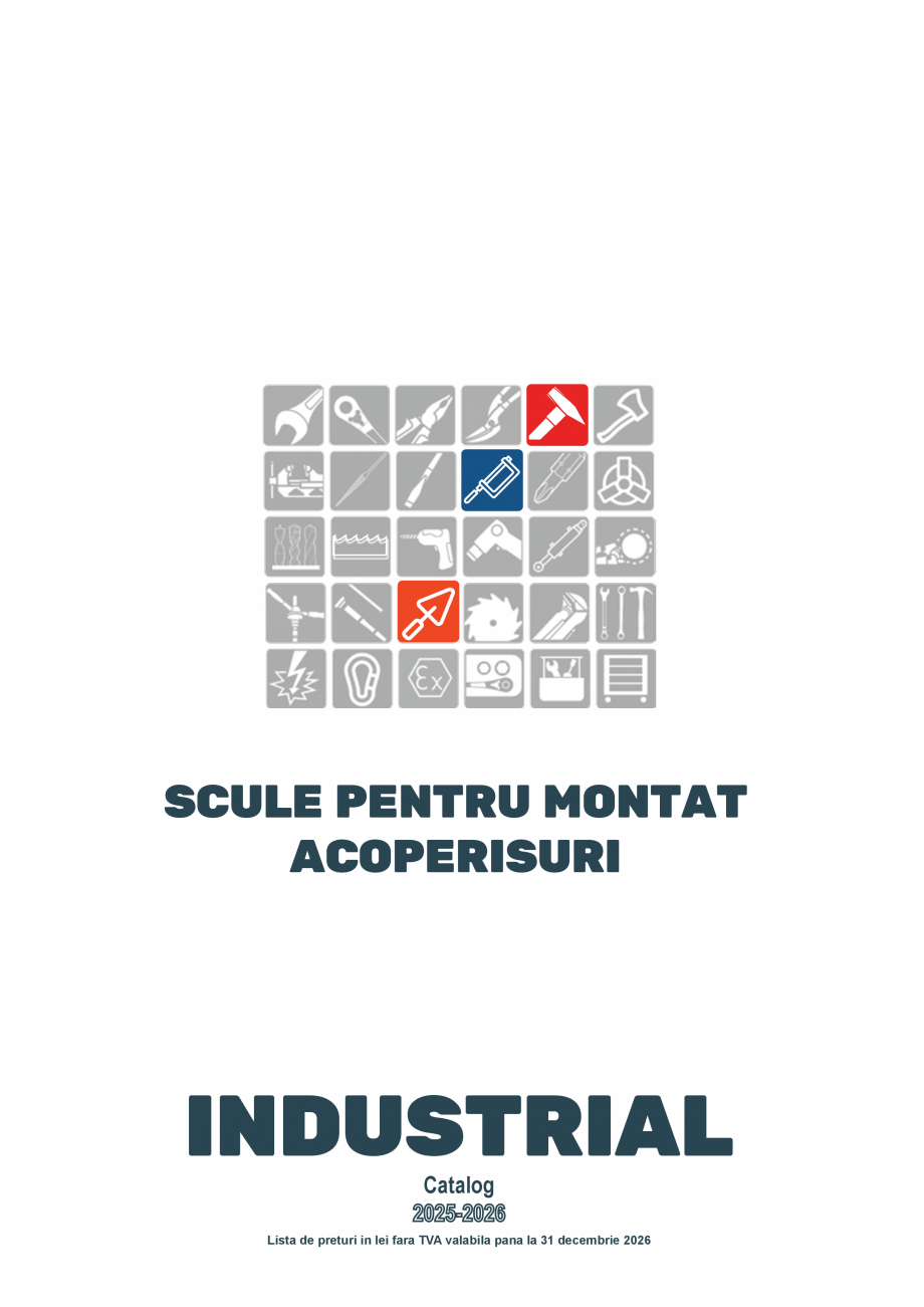 Pagina 32-SCULE PENTRU GIPS-CARTON  Catalog, brosura Romana Ø 68, 74, 80, 90,
100 mm pentru gips-carton
•...