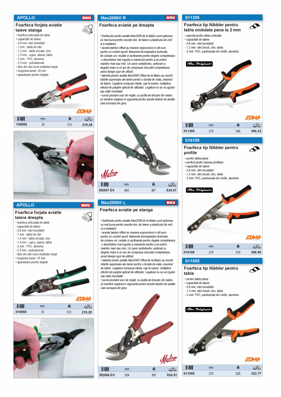 Pagina 35-SCULE PENTRU GIPS-CARTON  Catalog, brosura Romana tru degetul mare permite un
control mai bun in...