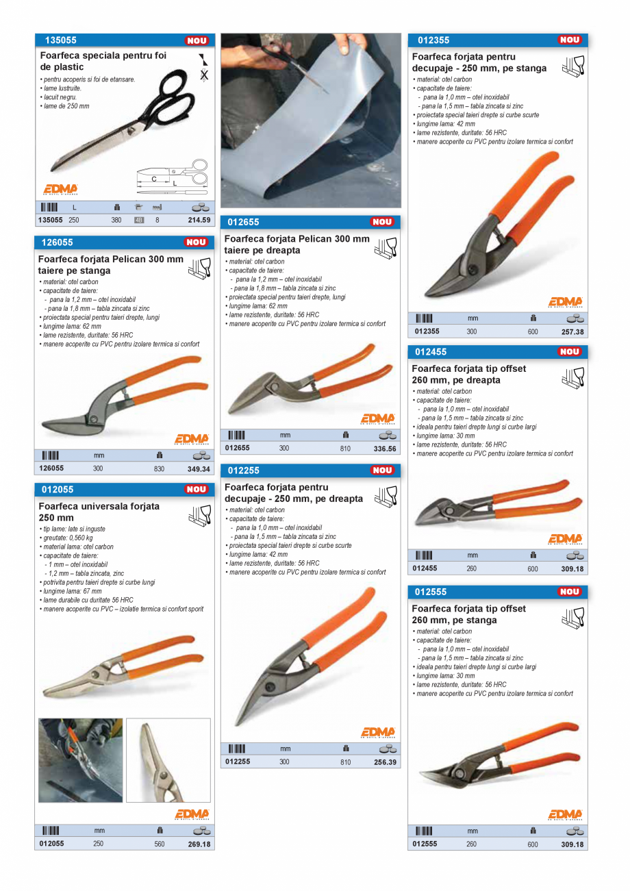 Pagina 36 - SCULE PENTRU GIPS-CARTON  Catalog, brosura Romana 
167

36

23

61x19x0.6 160

22.38
...