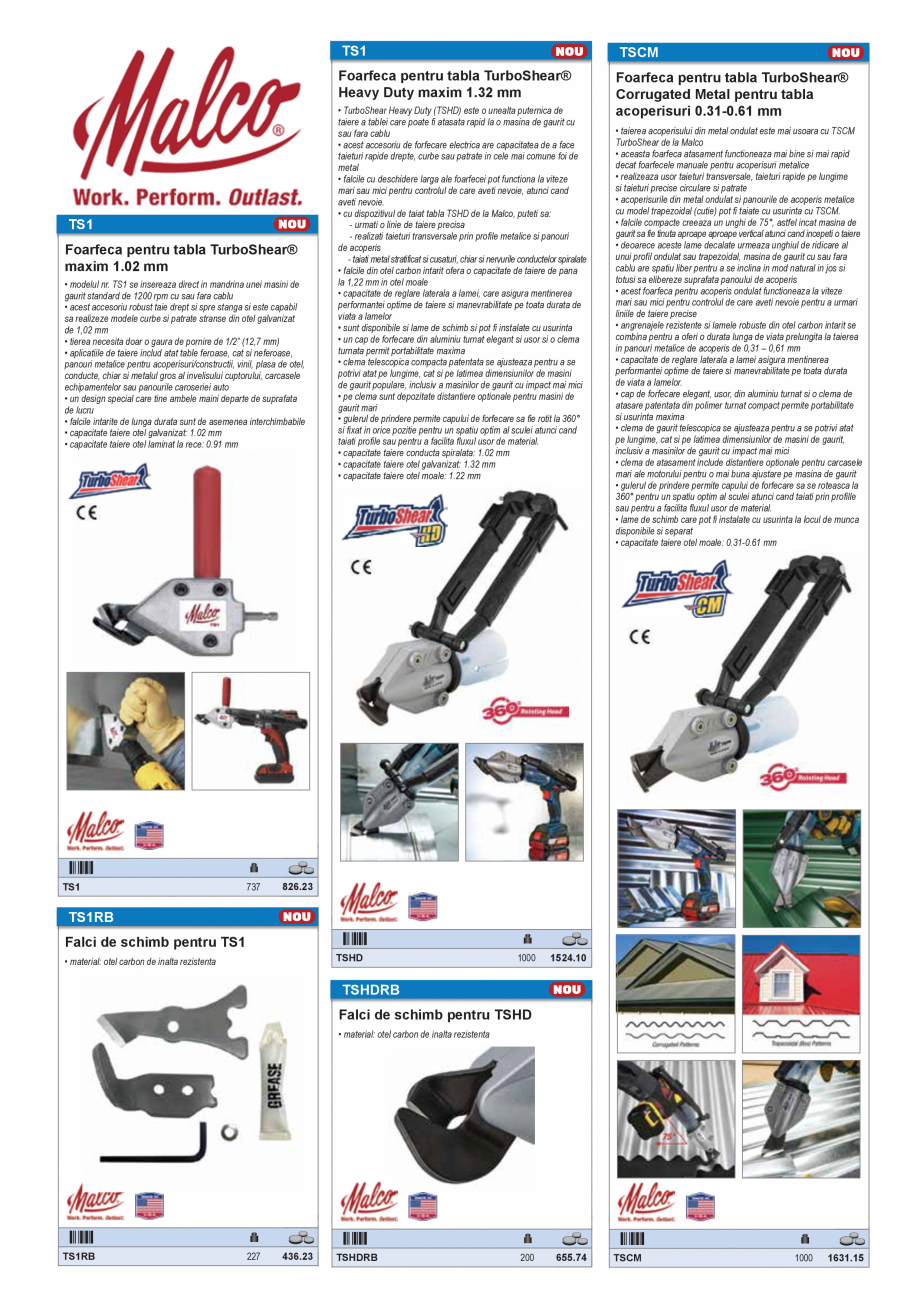 Pagina 37 - SCULE PENTRU GIPS-CARTON  Catalog, brosura Romana 0T, 7556.10C,
7556.10T BIM, 7556.05H...