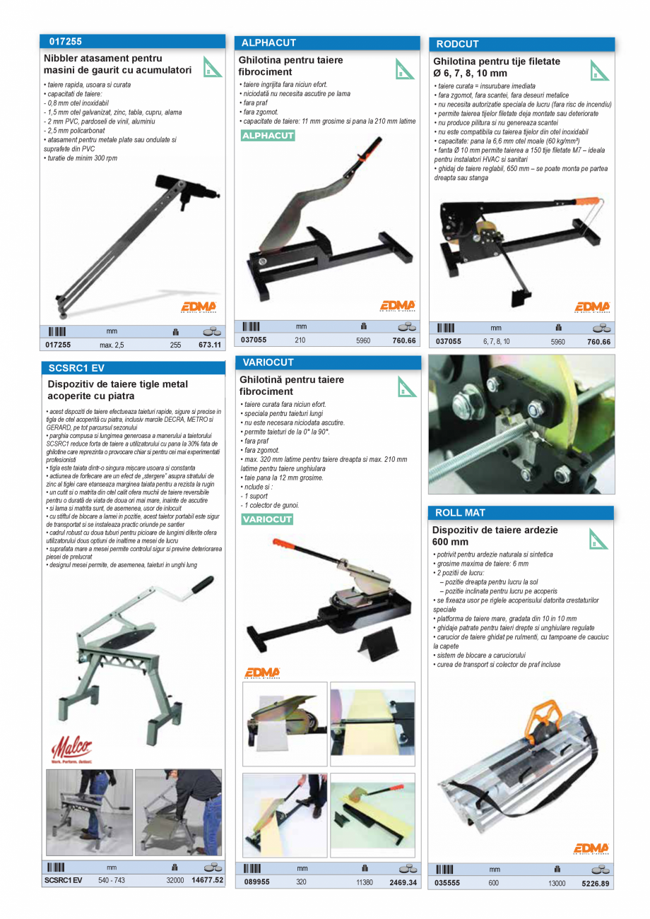 Pagina 39 - SCULE PENTRU GIPS-CARTON  Catalog, brosura Romana oara a lamei fara a fi
necesare unelte...