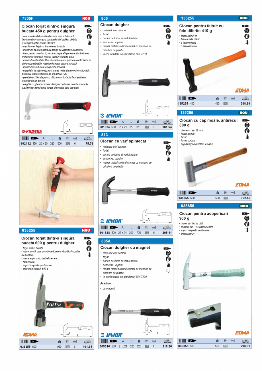 Pagina 52 - SCULE PENTRU GIPS-CARTON  Catalog, brosura Romana u toate tipurile de lemn, PAL, rigips,...