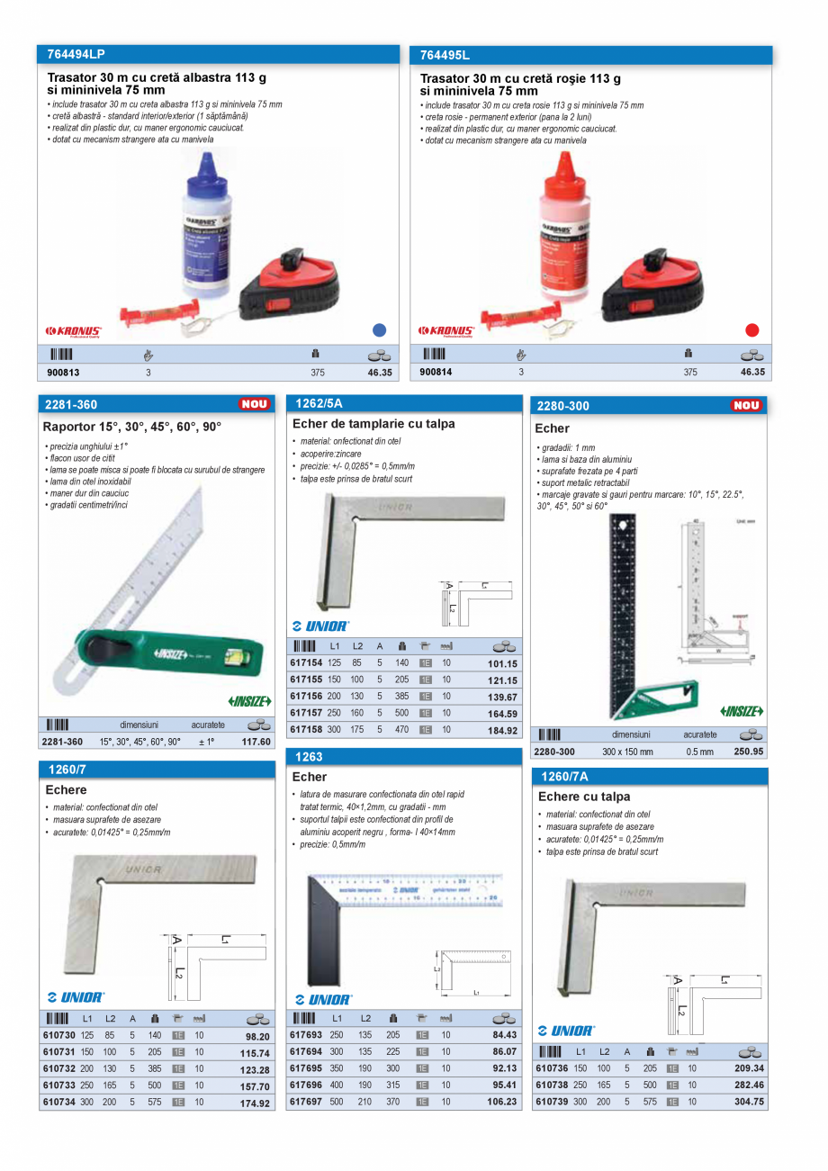 Pagina 57 - SCULE PENTRU GIPS-CARTON  Catalog, brosura Romana 133 00101
30140 00101
30146 00101...