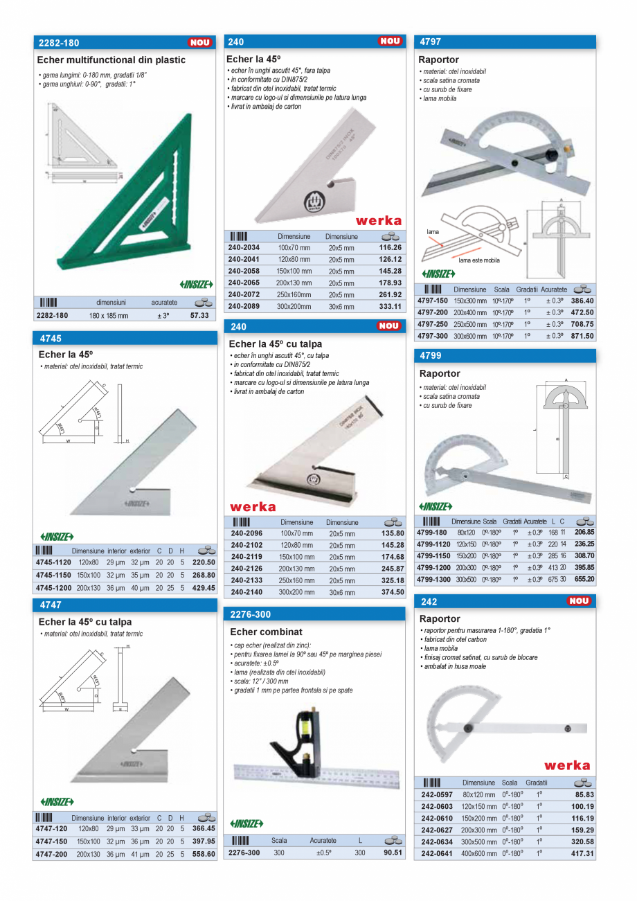Pagina 58 - SCULE PENTRU GIPS-CARTON  Catalog, brosura Romana  sabie,
pentru lemn

Plast ics
PVC
...