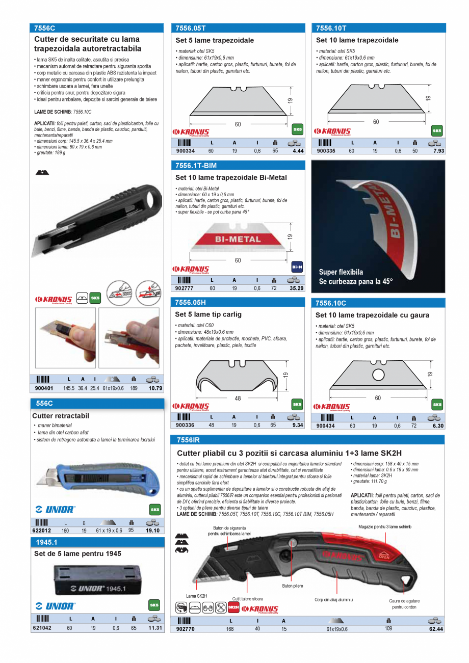 Pagina 13-SCULE PENTRU MONTAT PODELE  Catalog, brosura Romana zare

D

L

605491

22

260

160

1C

10

52.30
...