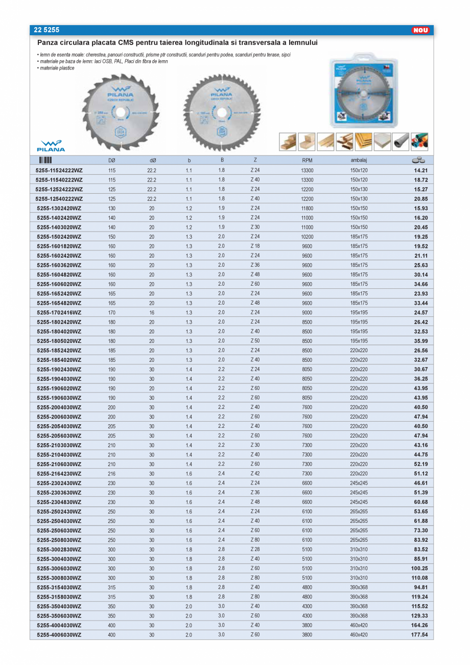 Pagina 21 - SCULE PENTRU MONTAT PODELE  Catalog, brosura Romana rabilitate si duritate mare
• lama...