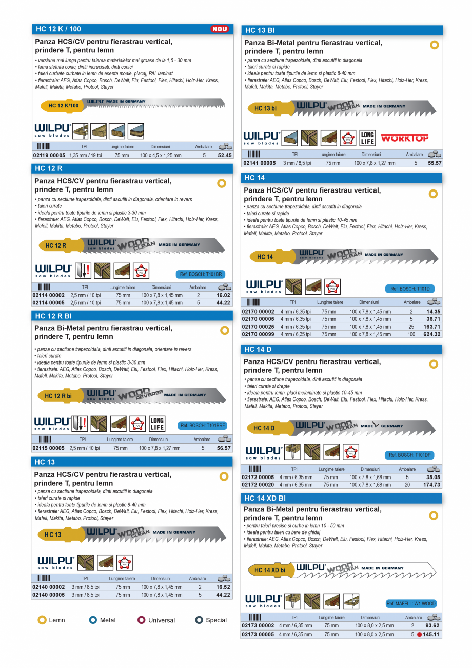 Pagina 24-SCULE PENTRU MONTAT PODELE  Catalog, brosura Romana sal snap-of 18 mm (168 x 30 x 20 mm)
®...