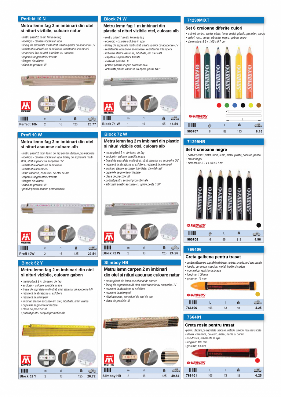 Pagina 31-SCULE PENTRU MONTAT PODELE  Catalog, brosura Romana i de taiere mai grele
• potrivite pentru toate...